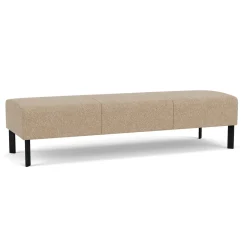 Luxe Standard Fabric Three Seat Bench