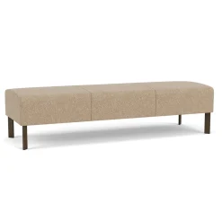 Luxe Standard Fabric Three Seat Bench