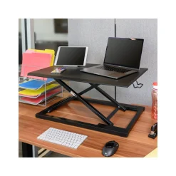 Luxor Pneumatic Adjustable Height Desktop Riser