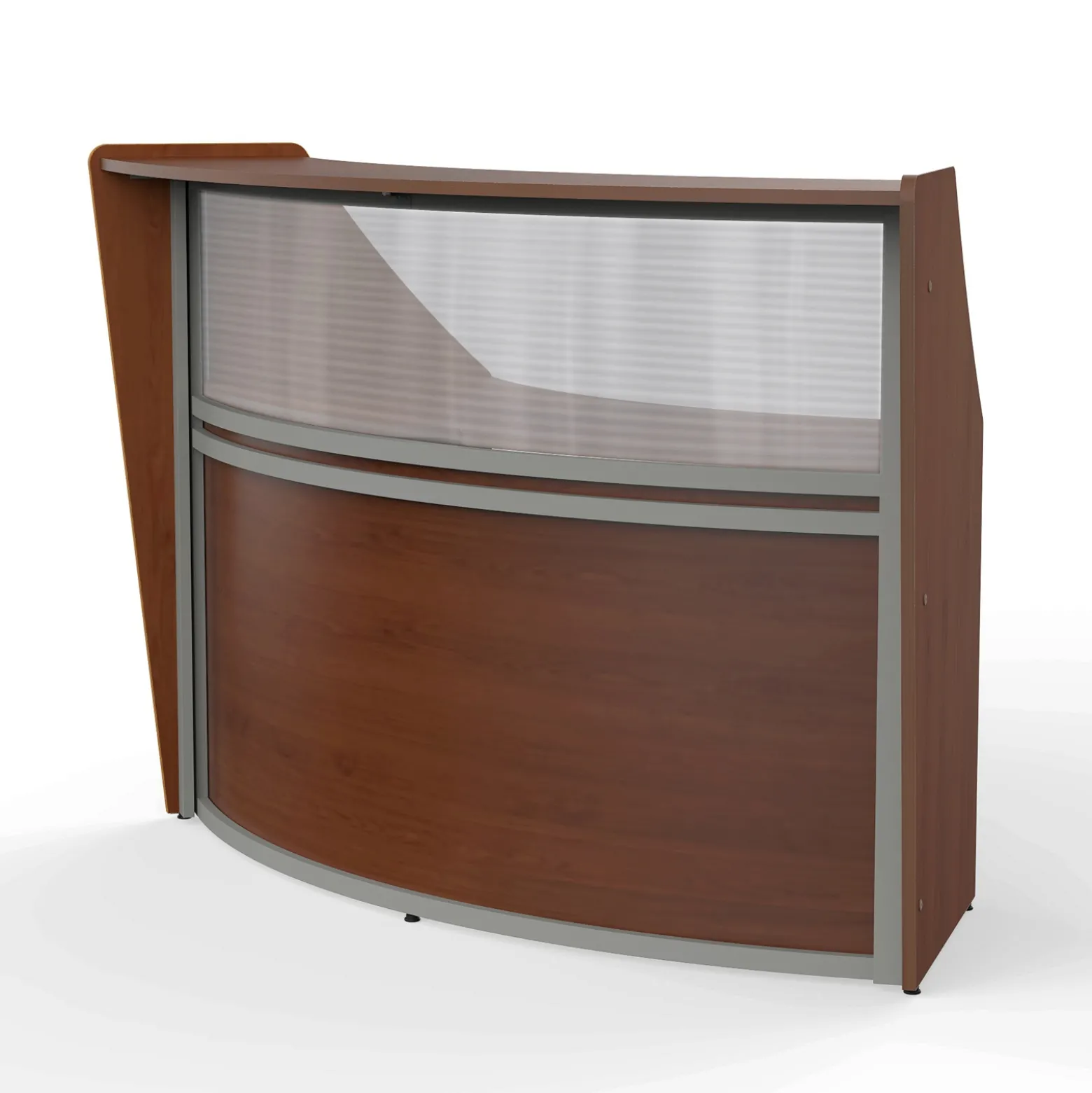 Magellan Single Reception Station with Plexiglass Panel - 69.5"W x 33.5" D