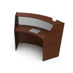 Magellan Single Reception Station with Plexiglass Panel - 69.5"W x 33.5" D
