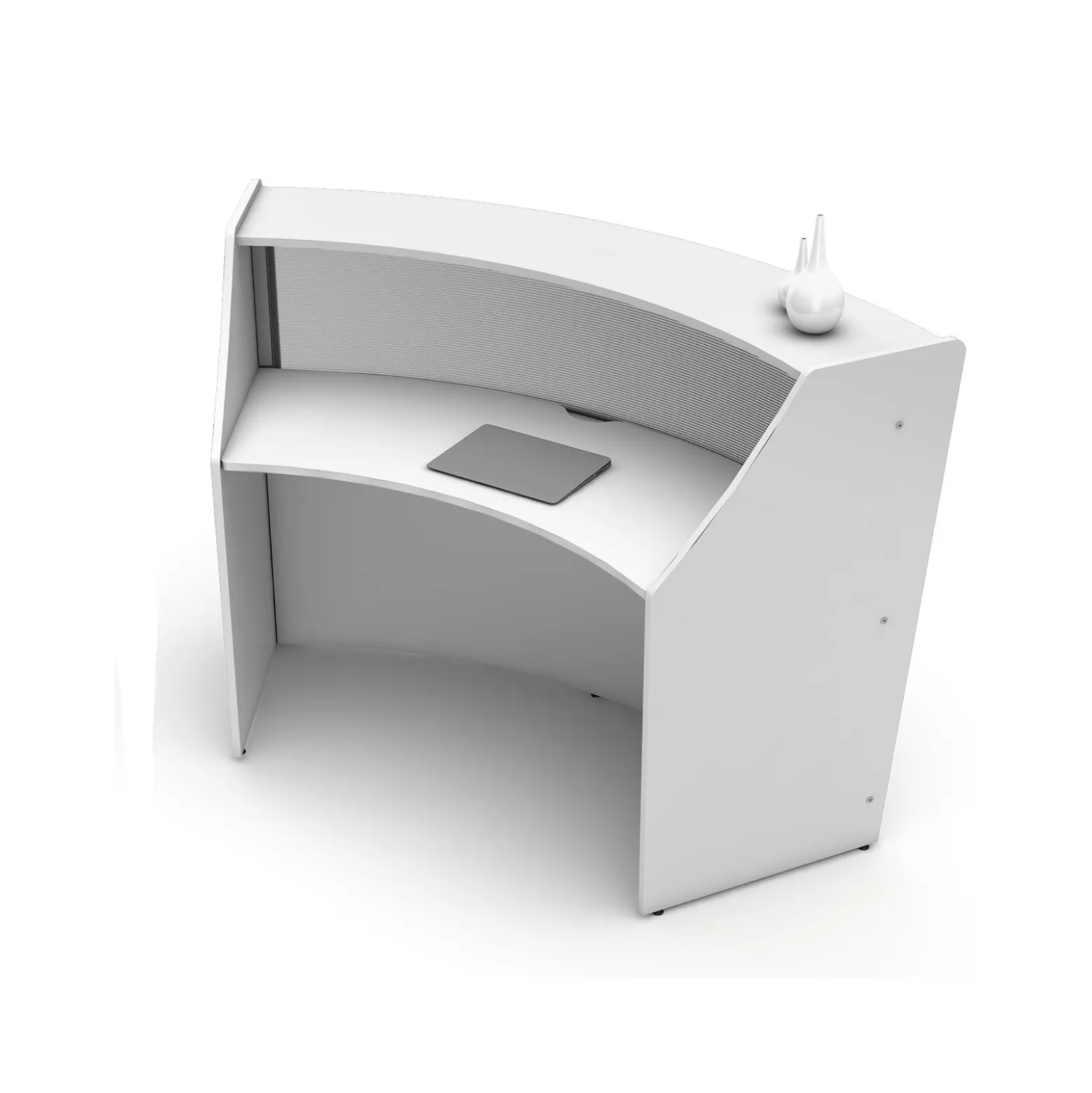 Magellan Single Reception Station with Plexiglass Panel - 69.5"W x 33.5" D