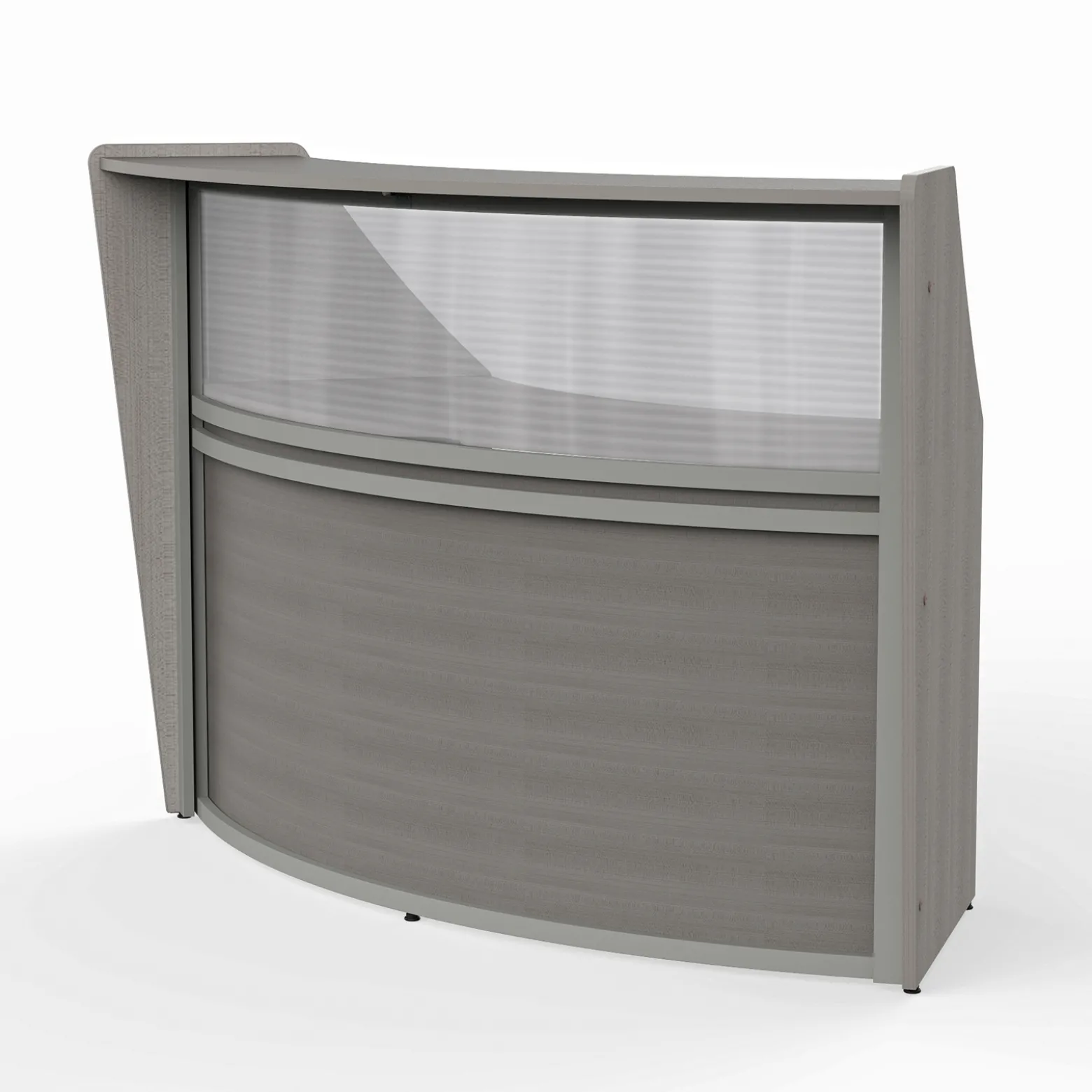 Magellan Single Reception Station with Plexiglass Panel - 69.5"W x 33.5" D