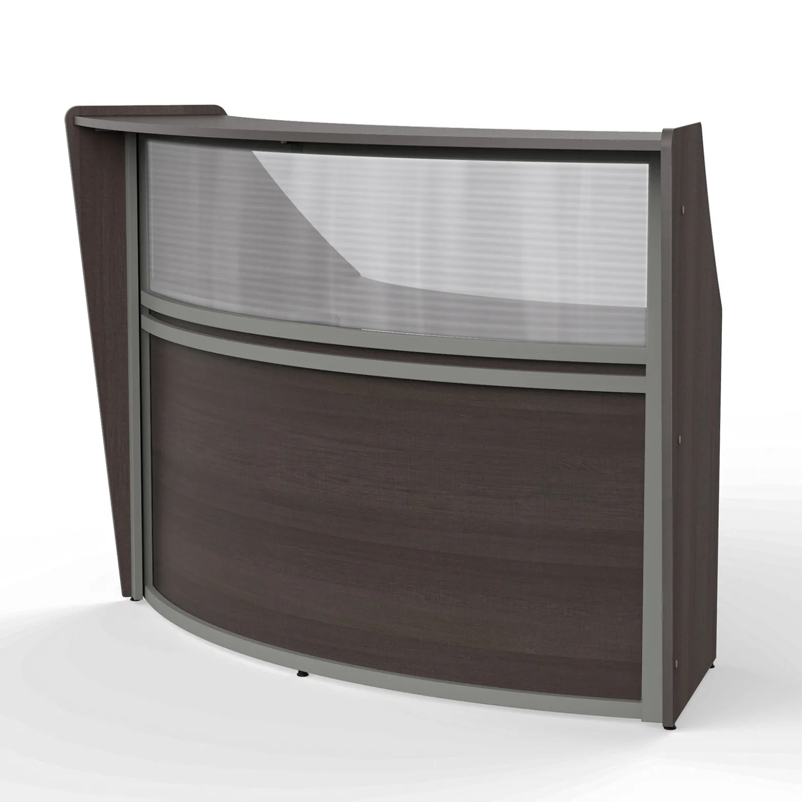 Magellan Single Reception Station with Plexiglass Panel - 69.5"W x 33.5" D
