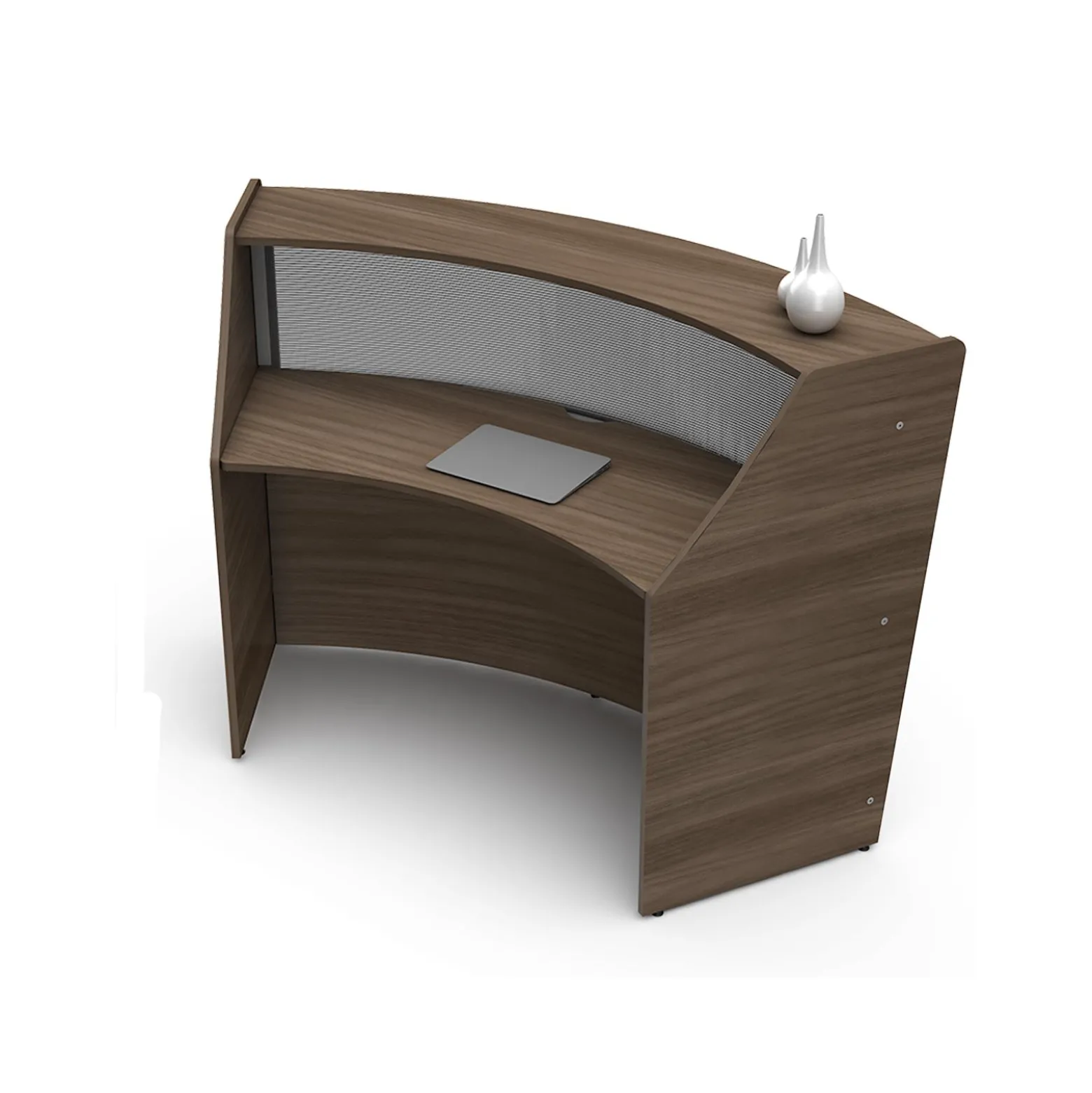 Magellan Single Reception Station with Plexiglass Panel - 69.5"W x 33.5" D
