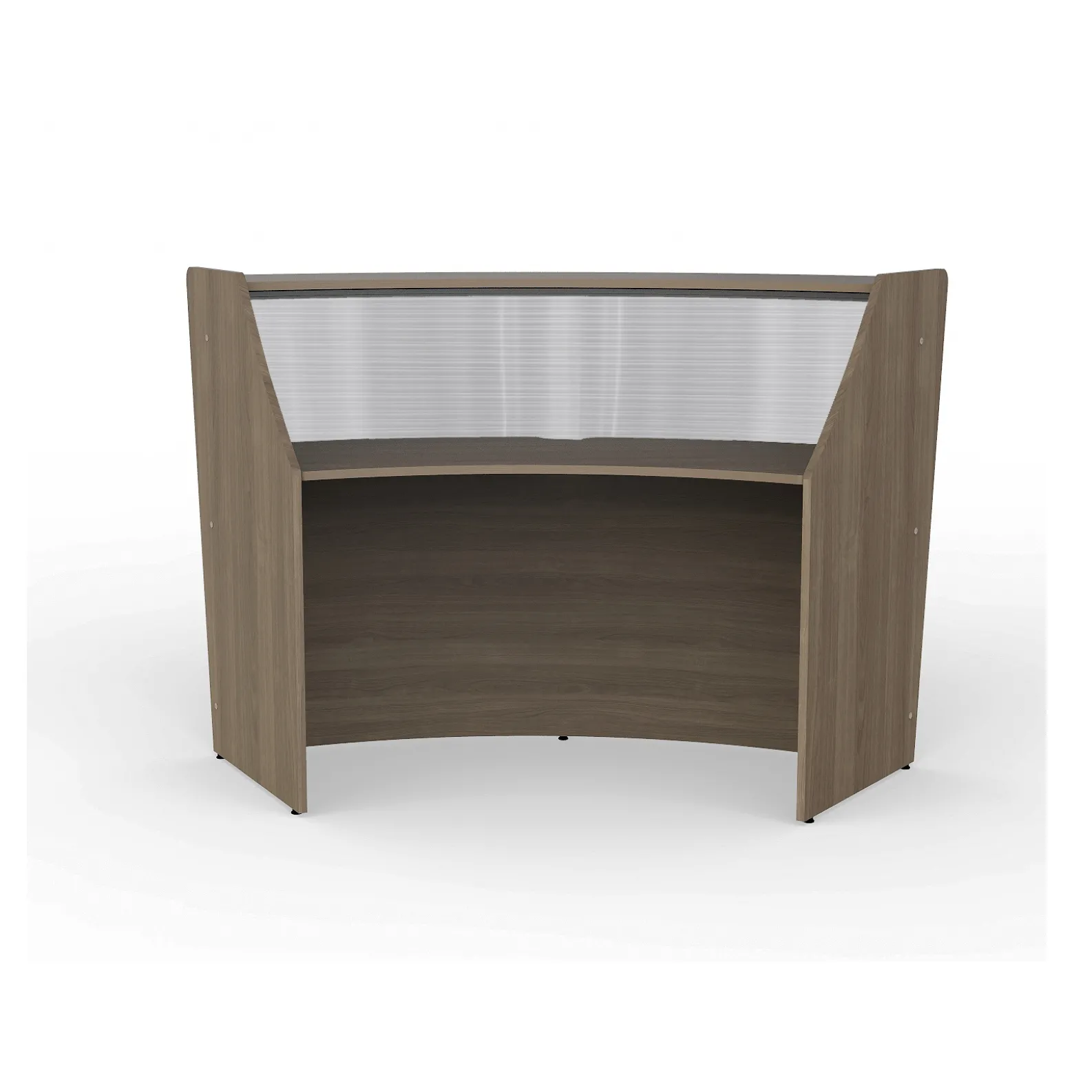 Magellan Single Reception Station with Plexiglass Panel - 69.5"W x 33.5" D