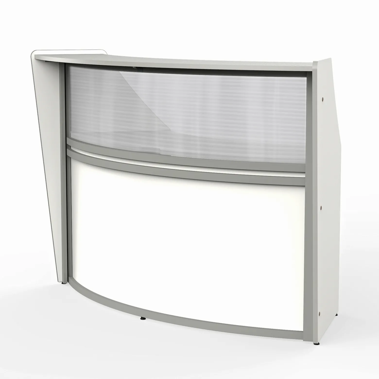 Magellan Single Reception Station with Plexiglass Panel - 69.5"W x 33.5" D