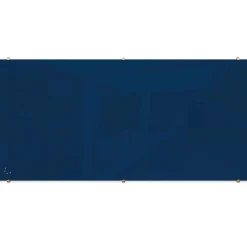 Magnetic Glass Board with Brass Mounts 4'H x 8'W