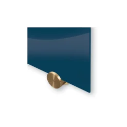 Magnetic Glass Board with Brass Mounts 4'H x 6'W