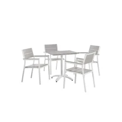 Maine Outdoor Bistro Table and Chairs Set - 5 PC