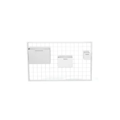 Maker Metal Grid Wall Organizer with Basket Set - 40"W