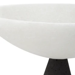 Marble Pedestal Bowls, Set of Two