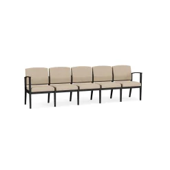 Mason Street Steel 5 Seat Sofa In Premium Upholstery
