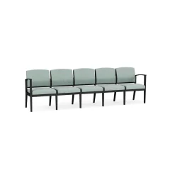 Mason Street Steel 5 Seat Sofa In Premium Upholstery