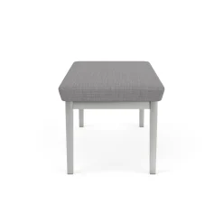 Mason Street Steel 2 Seat Bench In Premium Upholstery