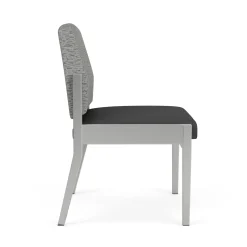 Mason Street Steel Armless Guest Chair In Standard Upholstery