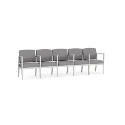 Mason Street Steel 5-Seater With Center Arms In Premium Upholstery