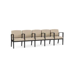 Mason Street Steel 5-Seater With Center Arms In Premium Upholstery