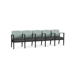 Mason Street Steel 5-Seater With Center Arms In Premium Upholstery