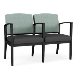 Mason Street Steel 2-Seater With Center Arm In Premium Upholstery