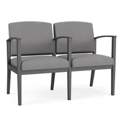 Mason Street Steel 2-Seater With Center Arm In Premium Upholstery