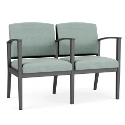 Mason Street Steel 2-Seater With Center Arm In Premium Upholstery