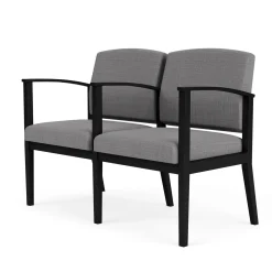 Mason Street Steel 2-Seater With Center Arm In Premium Upholstery
