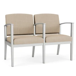 Mason Street Steel 2-Seater With Center Arm In Premium Upholstery