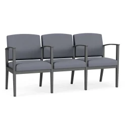 Mason Street Steel 3-Seater With Center Arms In Standard Upholstery