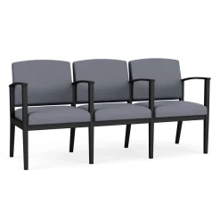 Mason Street Steel 3-Seater With Center Arms In Standard Upholstery