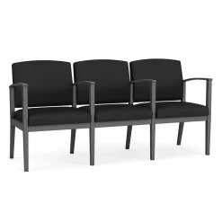 Mason Street Steel 3-Seater With Center Arms In Standard Upholstery