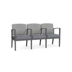 Mason Street Steel 3-Seater With Center Arms In Standard Upholstery