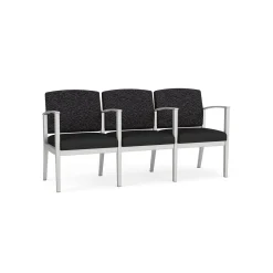 Mason Street Steel 3-Seater With Center Arms In Standard Upholstery