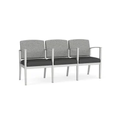 Mason Street Steel 3-Seater With Center Arms In Standard Upholstery