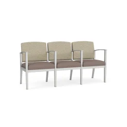 Mason Street Steel 3-Seater With Center Arms In Standard Upholstery