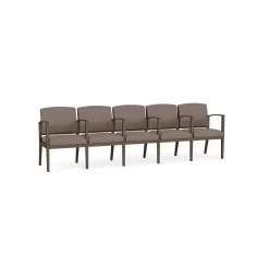 Mason Street Steel 5-Seater With Center Arms In Standard Upholstery