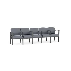 Mason Street Steel 5-Seater With Center Arms In Standard Upholstery