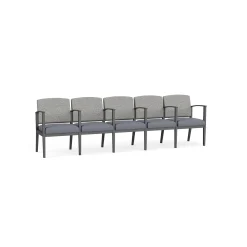 Mason Street Steel 5-Seater With Center Arms In Standard Upholstery