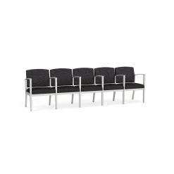 Mason Street Steel 5-Seater With Center Arms In Standard Upholstery