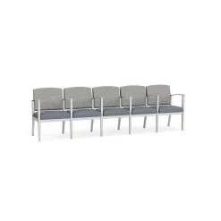 Mason Street Steel 5-Seater With Center Arms In Standard Upholstery
