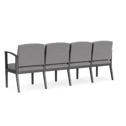 Mason Street Steel 4-Seater With Center Arms In Premium Upholstery