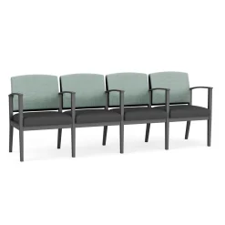 Mason Street Steel 4-Seater With Center Arms In Premium Upholstery