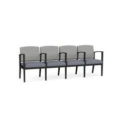Mason Street Steel 4-Seater With Center Arms In Standard Upholstery