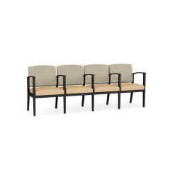 Mason Street Steel 4-Seater With Center Arms In Standard Upholstery