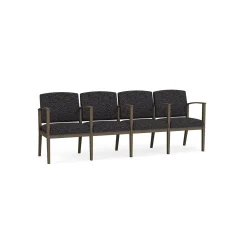Mason Street Steel 4-Seater With Center Arms In Standard Upholstery