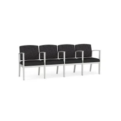 Mason Street Steel 4-Seater With Center Arms In Standard Upholstery