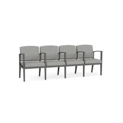 Mason Street Steel 4-Seater With Center Arms In Standard Upholstery