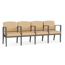 Mason Street Steel 4-Seater With Center Arms In Standard Upholstery