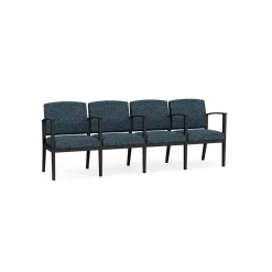 Mason Street Steel 4-Seater With Center Arms In Standard Upholstery
