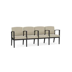 Mason Street Steel 4-Seater With Center Arms In Standard Upholstery